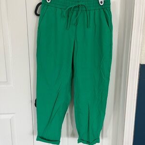 J.Crew Green Drawstring Pants